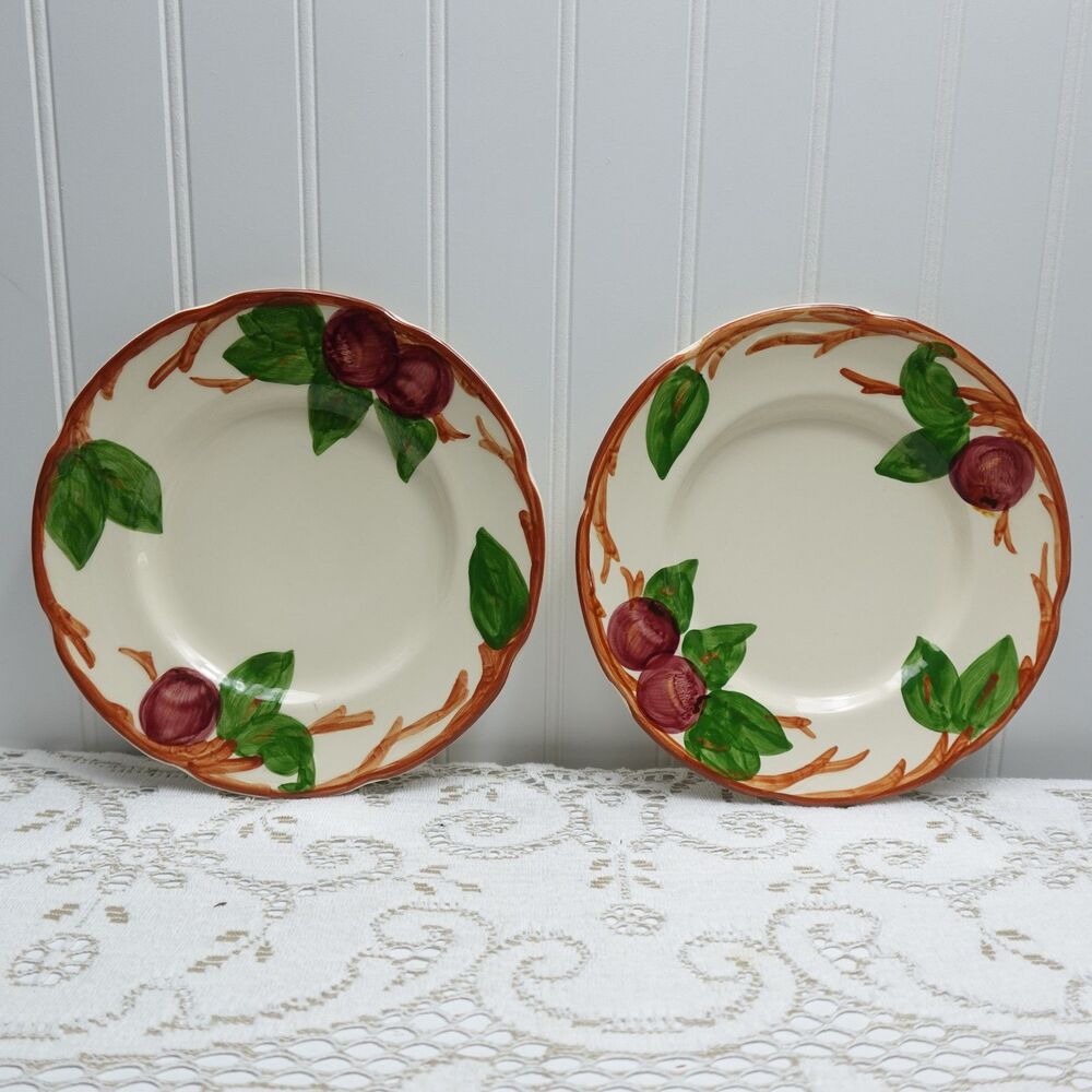 Vintage Franciscan Apple Earthenware Salad Plates Set of 2
